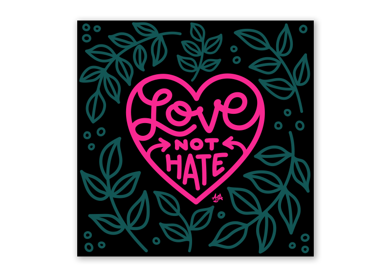 Love Not Hate apparel
